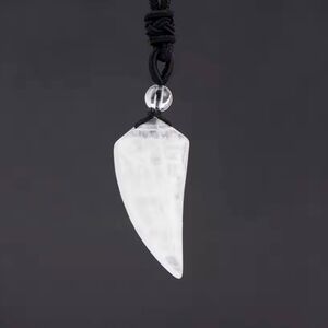 Natural Stone Heart Pendant Necklace​